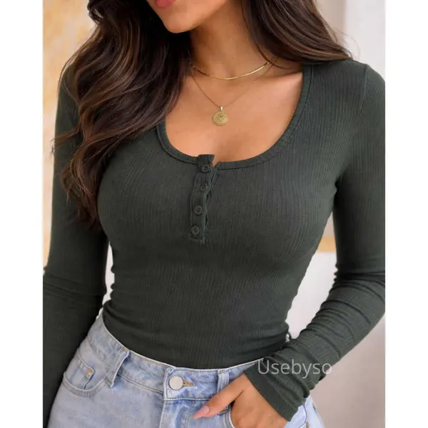 Blusa Feminina Canelada Manga Longa