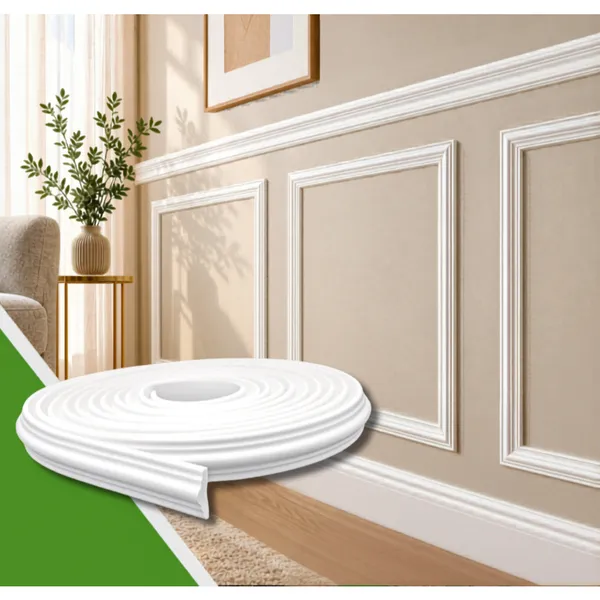 Roda Meio Boiserie de EVA Flexível Autocolante 3,8cm de altura Rm61 | Envio FULL