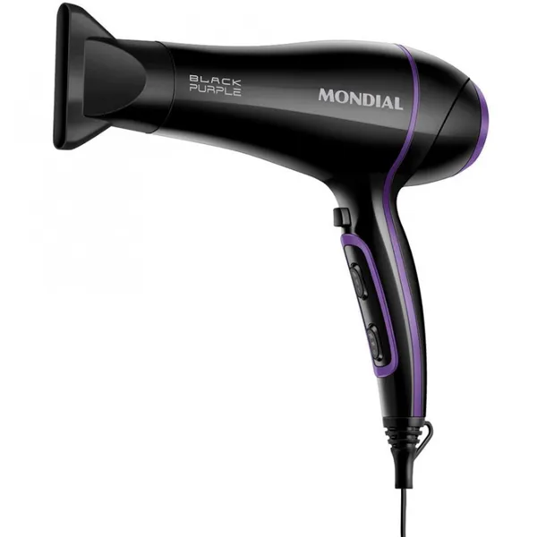 Secador de Cabelos Black Purple SCN-01 com Tourmaline on 2000W Mondial
