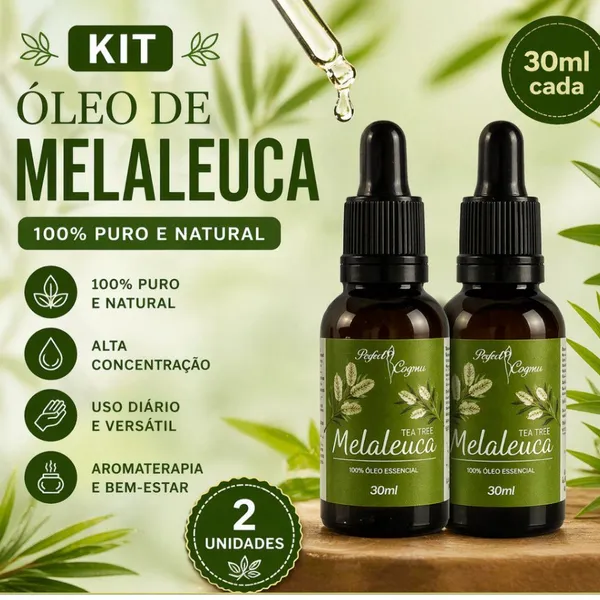 KIT 2 Óleos de Melaleuca 100% Puro – Rotina de Cuidados 30ml