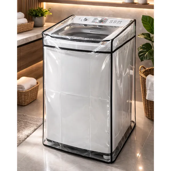 Capa Para Máquina de Lavar Roupas Transparente Todos os Tamanhos e Marcas Impermeável