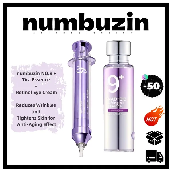 7.7numbuzinno . 9 Antienvelhecimento : Essência Facial + Creme Para Os Olhos | Reduz Rugas E Aperta Melhora As Olheiras