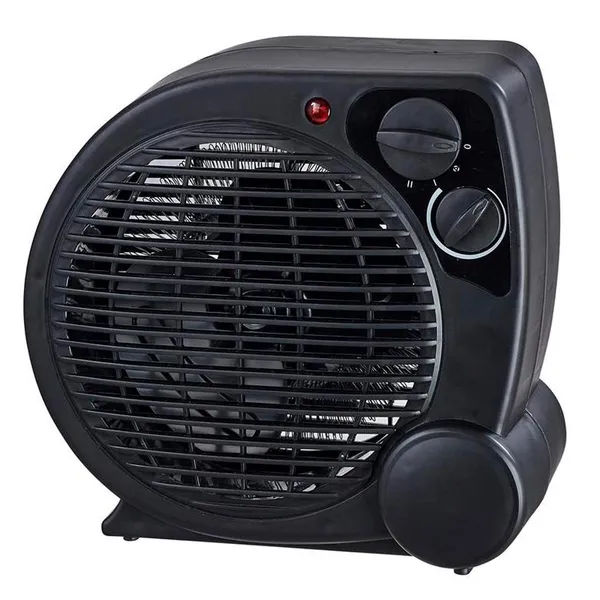 Aquecedor Portátil a Ar Ventilador Quente Preto AQ04 - Mimo Style