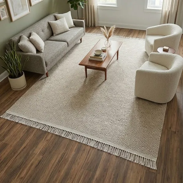 Tapete ​100% Algodão 1,40x2,00 Sala Quarto Escritório Grosso
