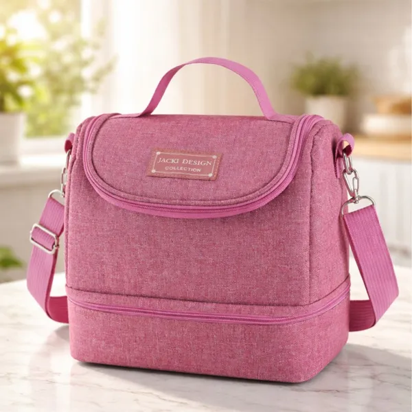 Bolsa Térmica 2 compartimentos 6,4L, Ideal para Almoço e Lanches