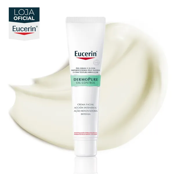 EUCERIN Creme Facial Antiacne Ação Renovadora Intensa Dermo Pure 40ml