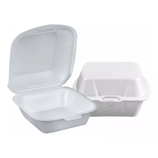 Hamburgueira Isopor H2 Embalagem Batata Frita Salada C/ 100 un