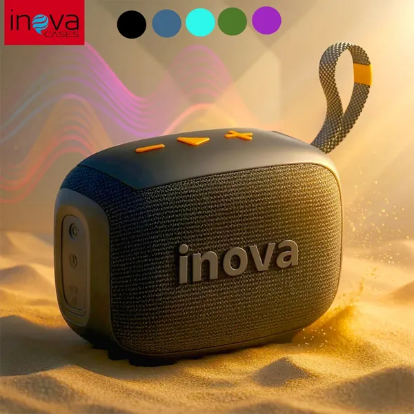 Inova Caixa de Som Bluetooth Portátil Go 4 com Bateria, À Prova d’Água, USB, FM e TWS