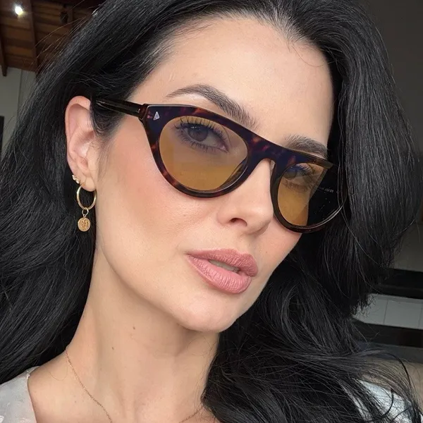 Óculos de Sol Midi Cat Eye 2026 – Novo Modelo Estilo Europeu e Americano