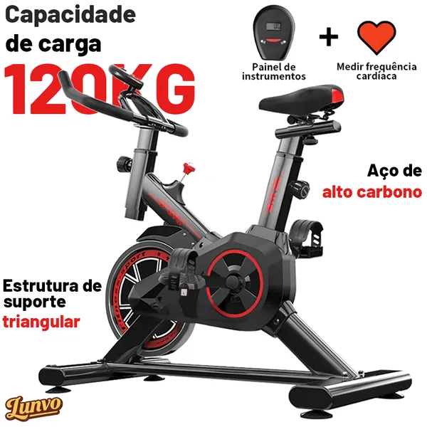 Bicicleta Bike Ergométrica Spinning com Detecção de Frequência Cardíaca