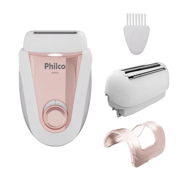 Depilador Philco Bivolt com 4 Acessórios para Corpo e Rosto PDPE01