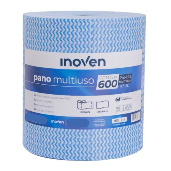 Pano Multiuso Perfex Limpeza 28x40cm – Rolo com 600 Unidades (240 Metros)