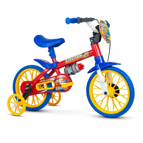 Bicicleta Infantil Nathor Aro 12 Menino e Menina com Rodinha e Para-Lama Bike Criança