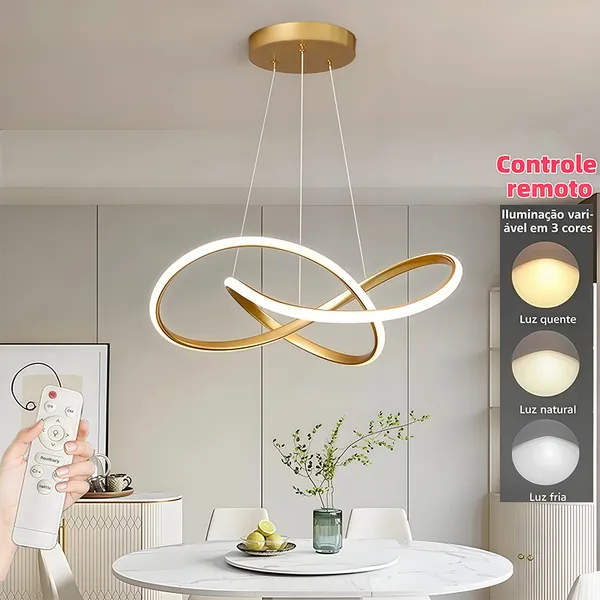 3 Cores (110V-220V) Lustre De Teto Nórdico De Luxo Lustre Para Sala De Jantar e Estar Lustre