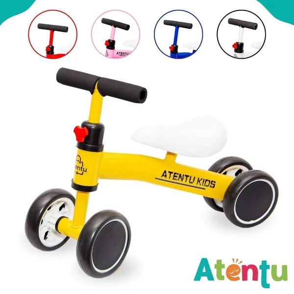 Bicicleta Infantil de Equilíbrio Sem Pedal Balanço 4 Rodas