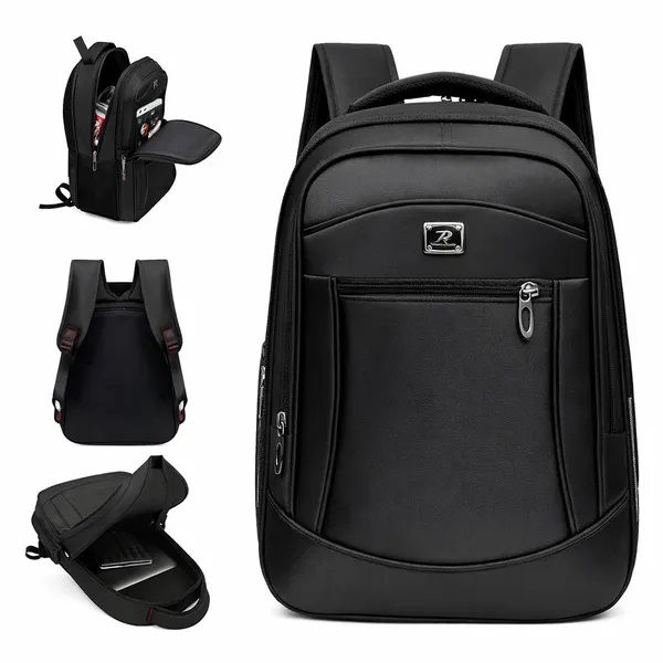 Mochila Profissional Grande Capacidade Preto Notebook Impermeável De Trabalho Escolar Universitária