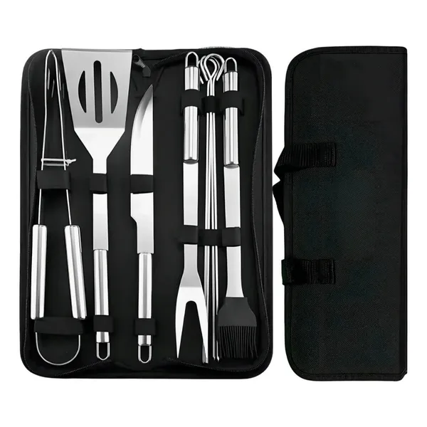 Kit Para Churrascos 360 Kit Churrasco Conjunto Talhes Para Churrasco - 09 Unidades