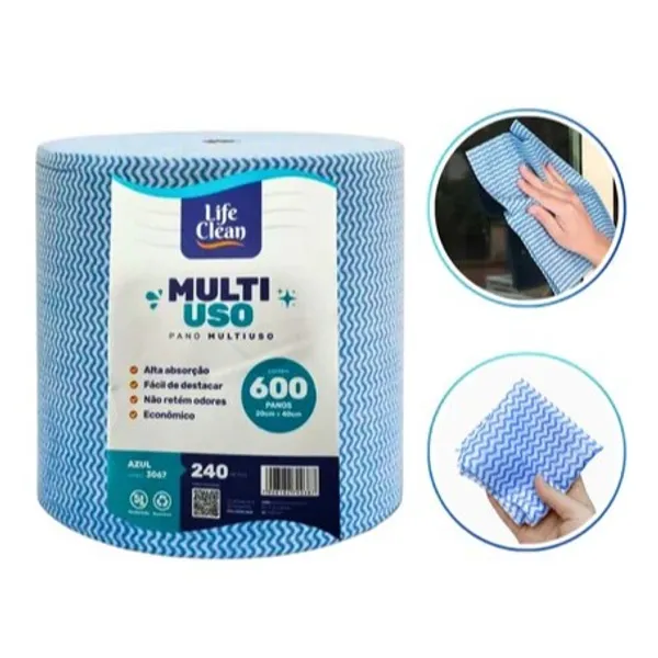 Perfex Pano de Limpeza Multiuso - Rolo com 600 Unidades Cada 20X40cm 240 Metros
