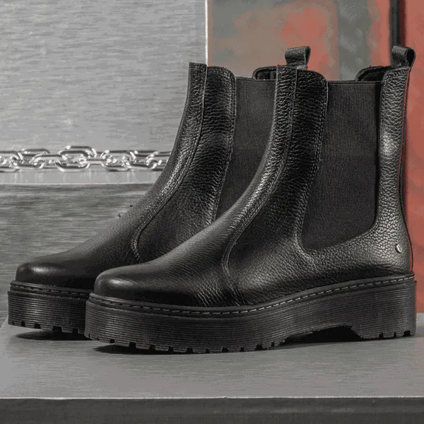Bota feminina Vittal Couro legítimo