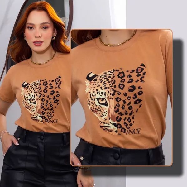 Blusa Feminina Algodão T-Shirt Camiseta Premium
