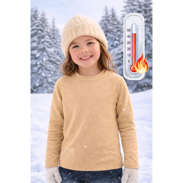 Camiseta Térmica Peluciada Infantil Unissex menino menina