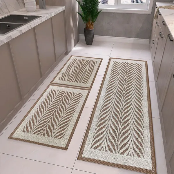 Tapetes e Passadeira de Cozinha Artesanal Tear 3 Peças Axia Luxo