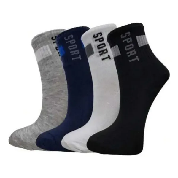 Kit 24 Pares de Meias Cano Médio Masculinas Reforçadas Casual
