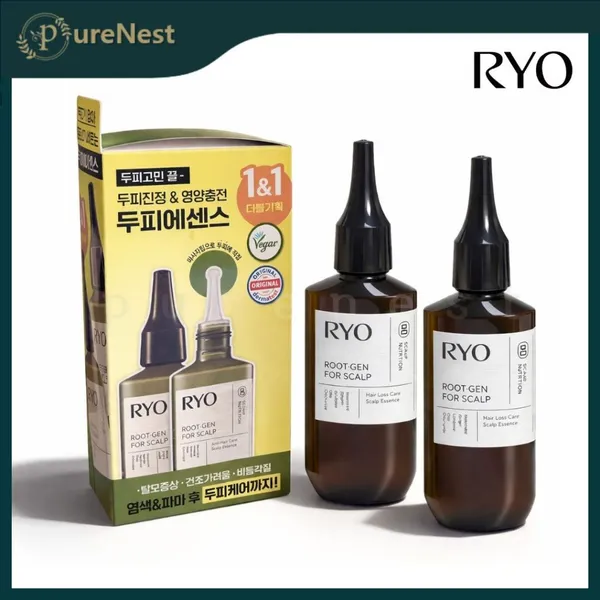 [RYO] Root:Gen Hair Loss Scalp Essence 80ml (Essência Vegana E Refrescante Para Cuidados Com O Couro Cabeludo)