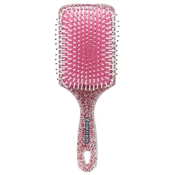 Escova Marco Boni Raquete Glitter Vermelha