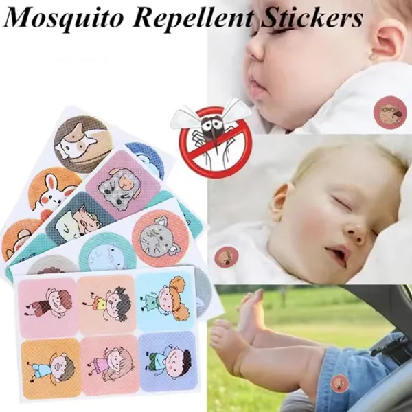 Adesivos Repelentes De Insetos 480 Unidades , Remendos De Mosquitos Não Tóxicos Com Desenhos Bonitos De Animados , Verão