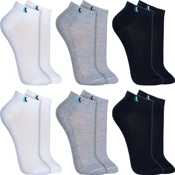 Kit com 6 Pares de Meias Lupo Cano Curto Soquete em Algodão – Unissex Original