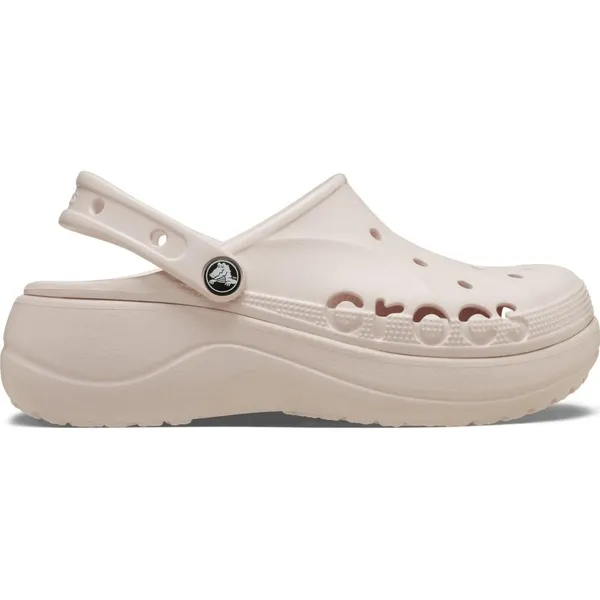 Sandália crocs baya plataform clog barely pink