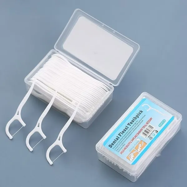 KIT 50/100/200/300 Fio Dental Infantil em Formato de Arco Ultra Fino para uma Limpeza Eficaz