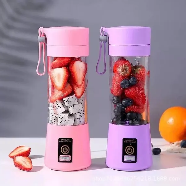 Mini Liquidificador  Portátil Shake 6 Laminas + Cabo USB-SE3095