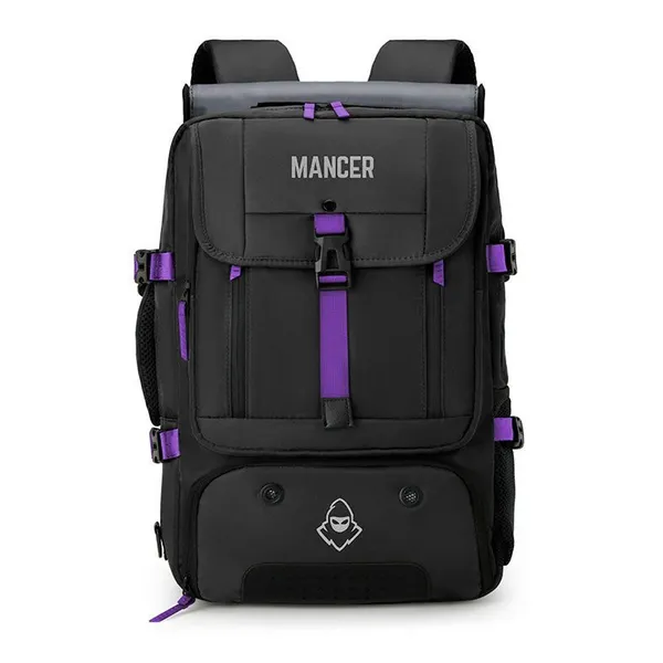 Mochila Mancer Kairos, Preto e Roxo, MCR-KROS-BL01