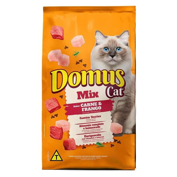 Ração Domus para Gatos Mix Carne e Frango 10,1Kg