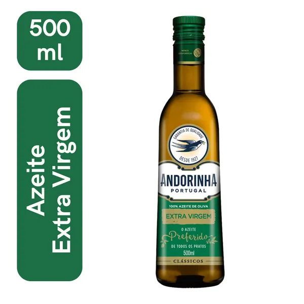 Azeite Extra Virgem Andorinha 500ml Clássicos Dia a Dia
