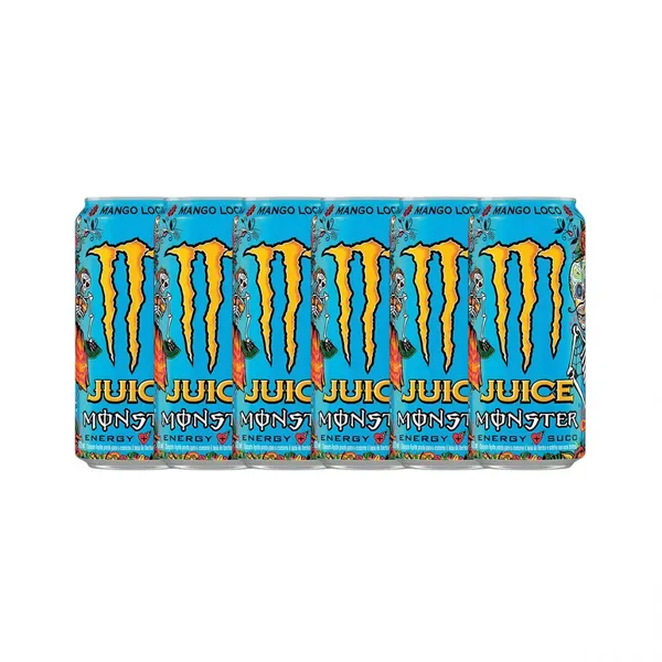 Kit com 6 Energético Monster Mango Loco Lata 473ml