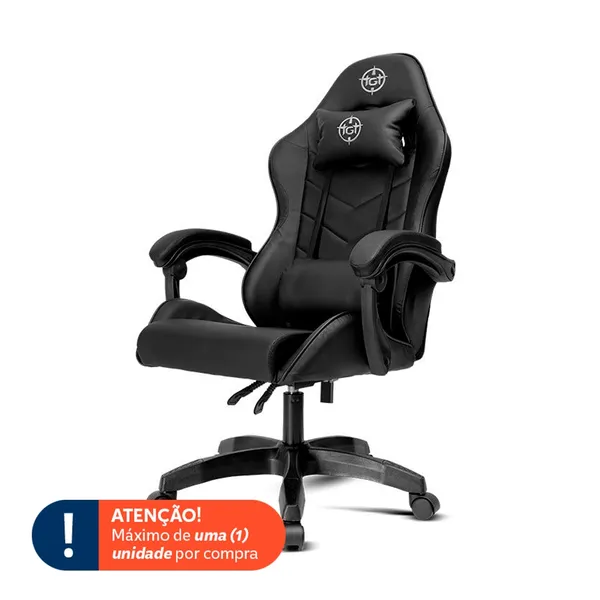 Cadeira Gamer TGT Heron TW1, Preto, TGT-HRTW1-PRT