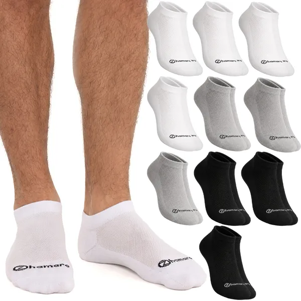 Kit 10 Pares Meias Zhamaro Premium Cano Curto Algodão Masculina Feminina Atoalhado Grossa Soquete