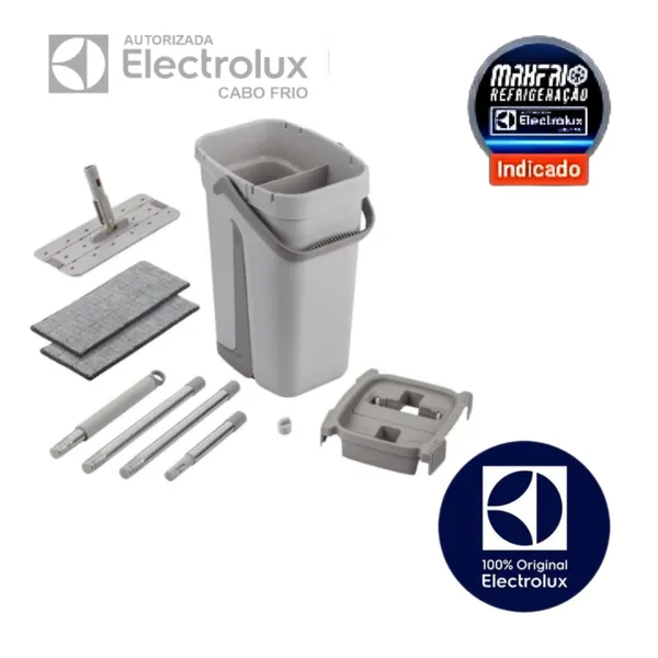 Mop Flat Lava e Seca com Refil Extra de Microfibra Electrolux ORIGINAL