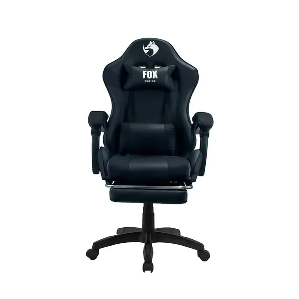 CADEIRA GAMER FOX RACER ZERDA COM APOIO DE PÉS PRETA - W20