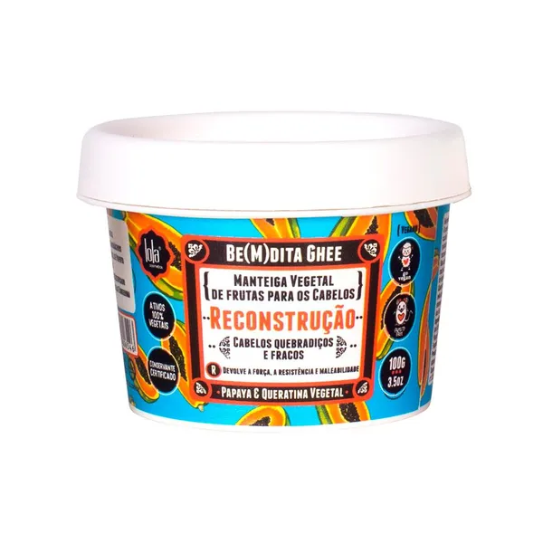 LOLA COSMETICS BE(M)DITA GHEE MáSCARA DE RECONSTRUçãO 100G