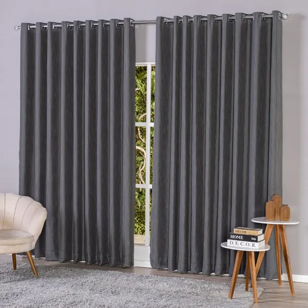 Cortina Voil Gaze De Linho 6,00 x 2,40/2,50/ 2,60/ 2,70/ 2,80  C/forro Blackout Grosso Original para Sala ou Quarto