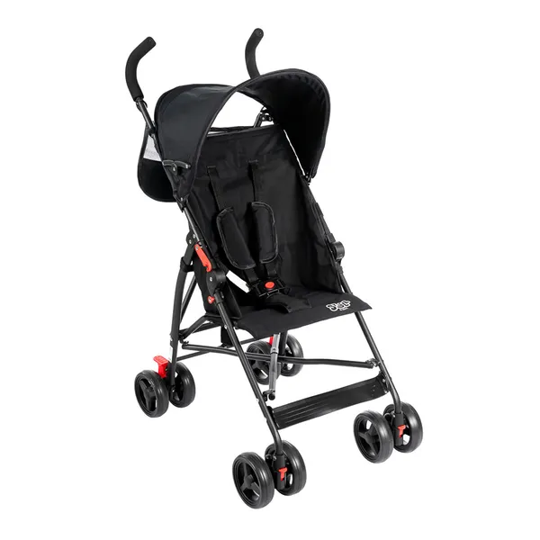 Carrinho De Bebê Passeio Guarda Chuva Styll Baby Preto