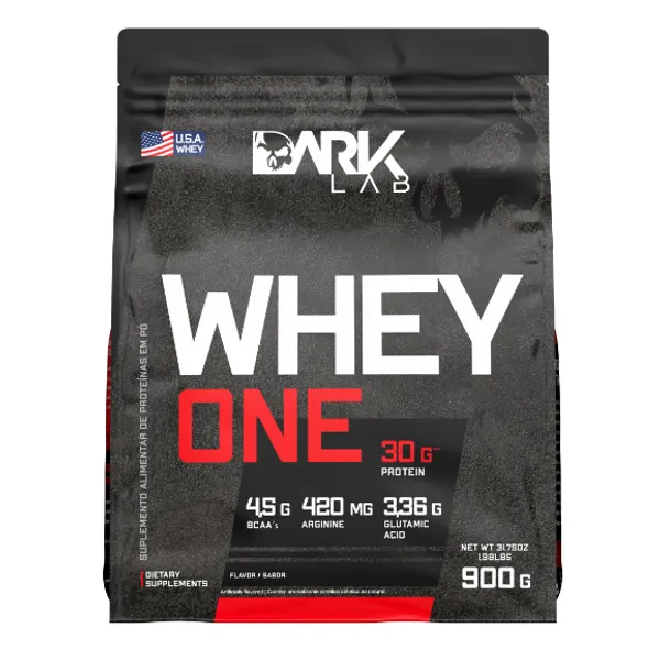 Whey Protein One Refil 900g Dark Lab - Proteina com BCAA, Glutamina, Arginina