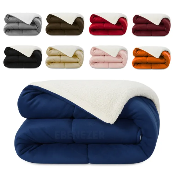Edredom Coberdrom Cobertor Sherpa Dupla Face Macio Premium – Infantil, Solteiro, Casal e Queen