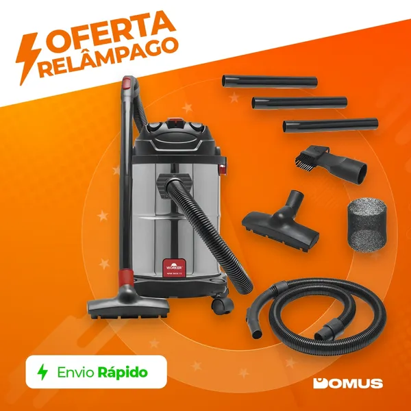 ASPIRADOR DE Pó E ÁGUA 15 LITROS 1400W 127V/220V WORKER