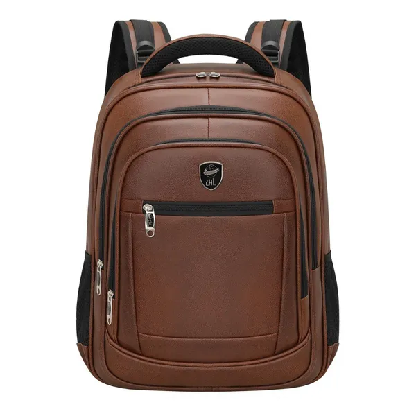 Mochila Chl Couro Com Cadeado 45l Impermeável 7 Bolsos Com Bolso Secreto De Costa e Trava Cintura