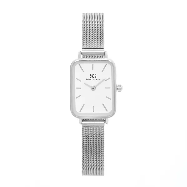 Relógio Feminino Prata Saint Germain Square Harlem Silver